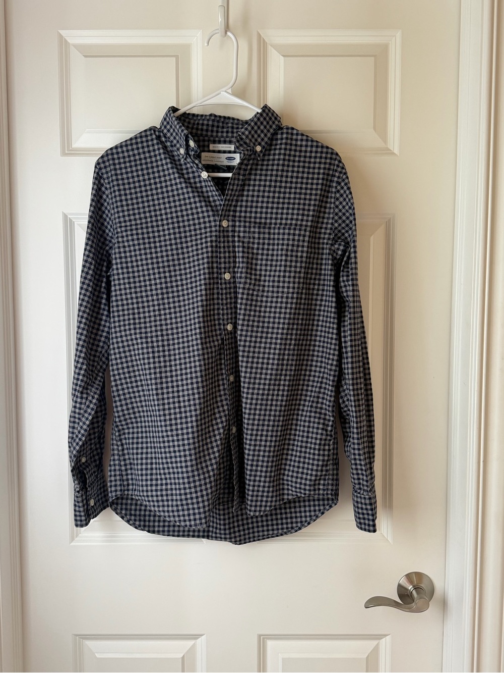 Old Navy “The Classic Shirt”Button-Down Shirt - Blue/Gray Gingham